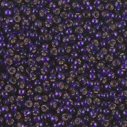 Miyuki seed beads 11/0 - Dyed silver lined dark purple 11-1426